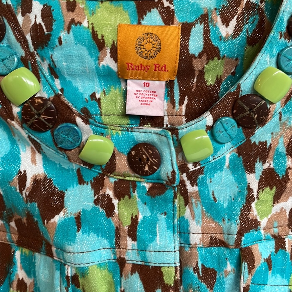 Ruby Rd. Beaded Neck Button Front 4 Pocket Short … - image 6